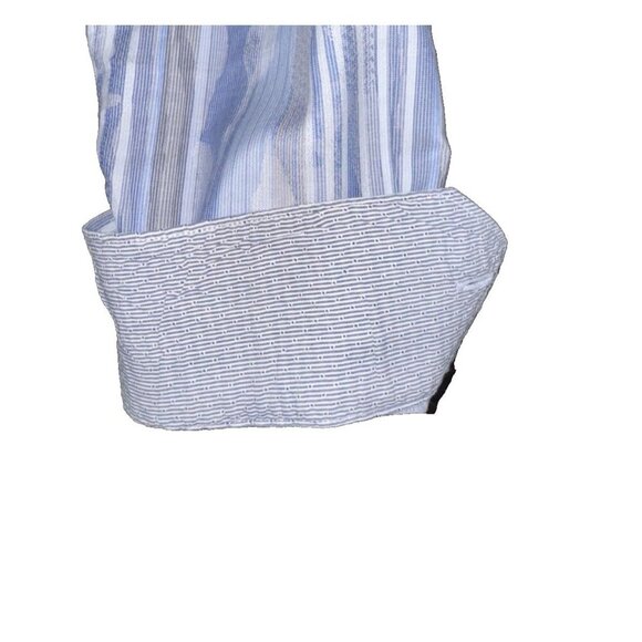 Bugatchi UOMO mens shirt Classic Fit, Blue Camo, 80% cotton & 20 % Linen - Picture 7 of 11